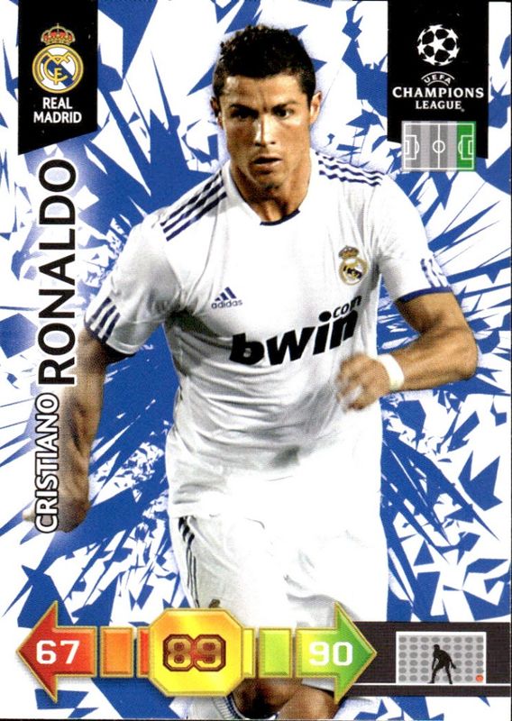 Panini adrenalyn xl champions figurine 2010/11 # REAL MADRID Cristiano Ronaldo