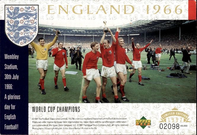 Hovedbilde 1997 Upper Deck England team 1998 World Cup 1966 ...