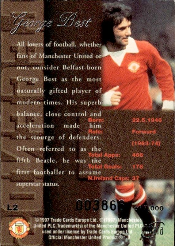 George Best Legends Silver L2 #3868/7000