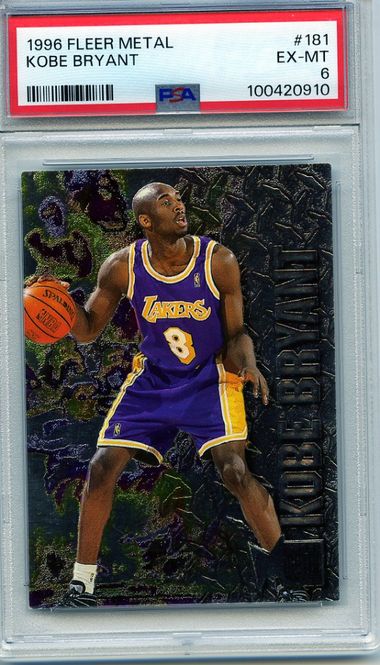 Hovedbilde Kobe Bryant 1996-97 Fleer Metal RC Rookie #181 ...