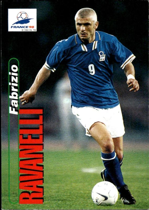 1998 PANINI WORLD CUP FRANCE 98 No.97 [ FABRIZIO RAVANELLI ] ITALY