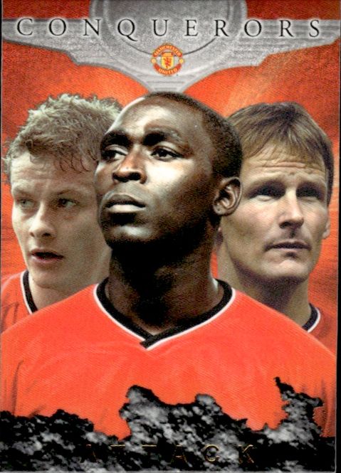 Main Image 2001 3 CARD SETT CQ1-3 Futera Manchester United ...