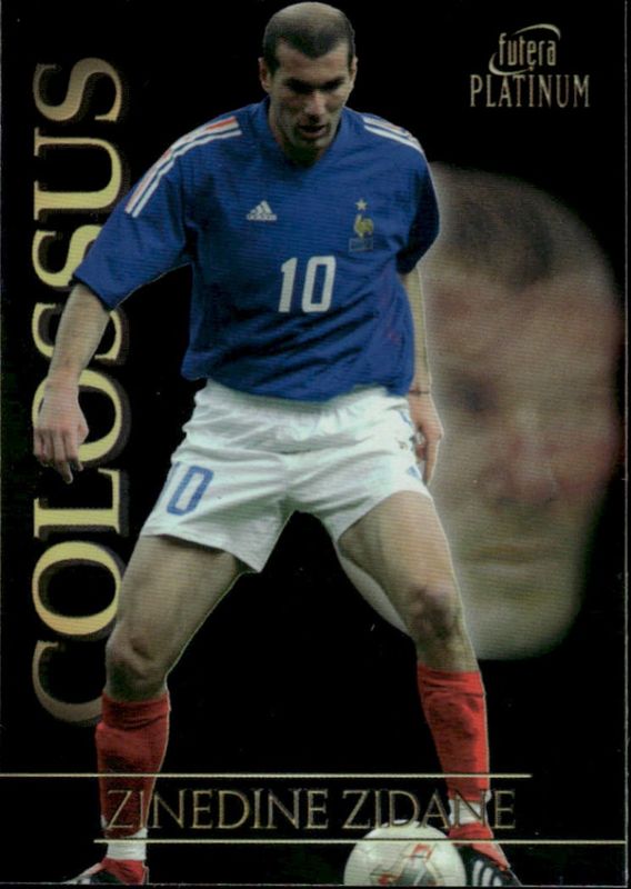 2003 Futera Platinum Colossus Zinedine Zidane #C12