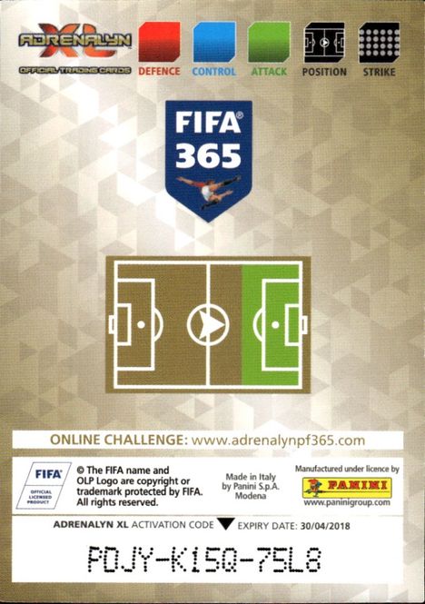 Main Image 2017-18 Panini Adrenalyn XL Fifa 365 Team Mate ...