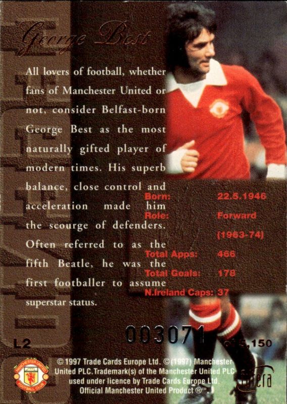 George Best Legends 97 Bronze L2 #3071
