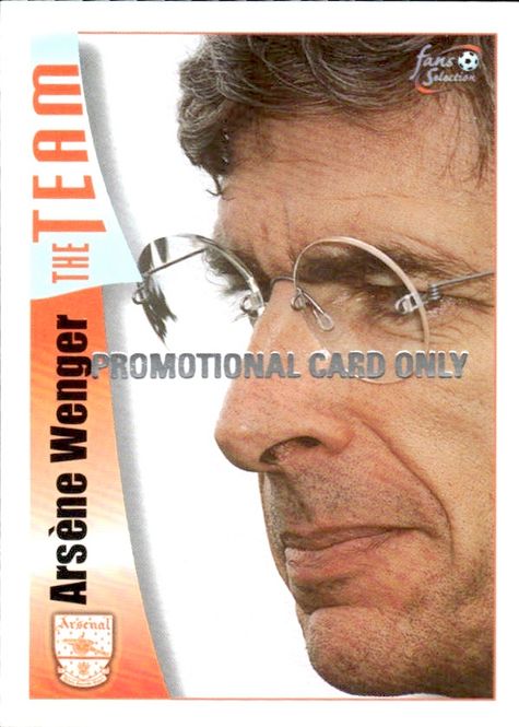 Hovedbilde 1997 Futera Arsenal Arsene Wenger Card # 30 ...