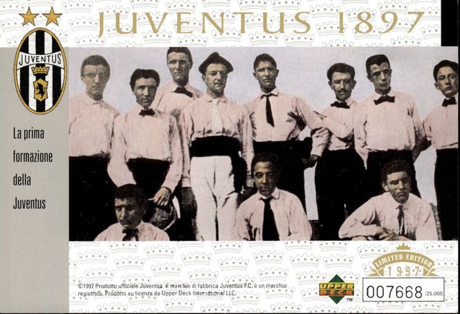 Main Image 1997 Upper Deck JUVENTUS 100 Years (1897-1997) ...