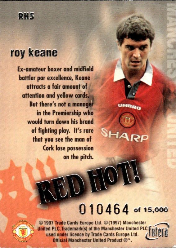 Roy Keane Red Hot 97 SILVER RH5 #10464/15000