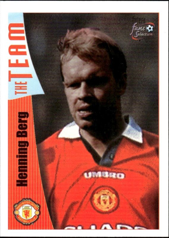 1997 FUTERA FANS SELECTION - HENNING BERG - MAN UTD THE TEAM No 30