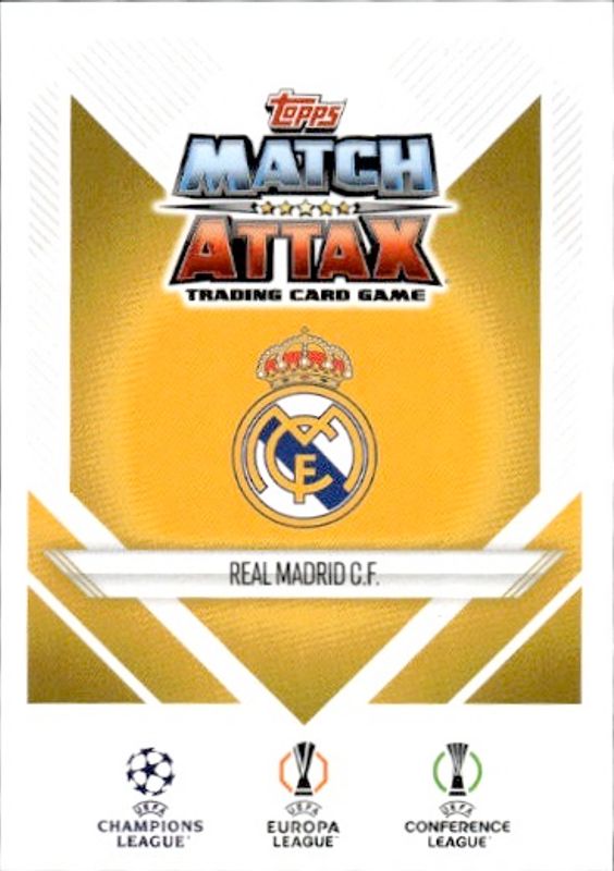 Topps 2023-24 Match Attax UCL Soccer Real Madrid C.F. Winners #118
