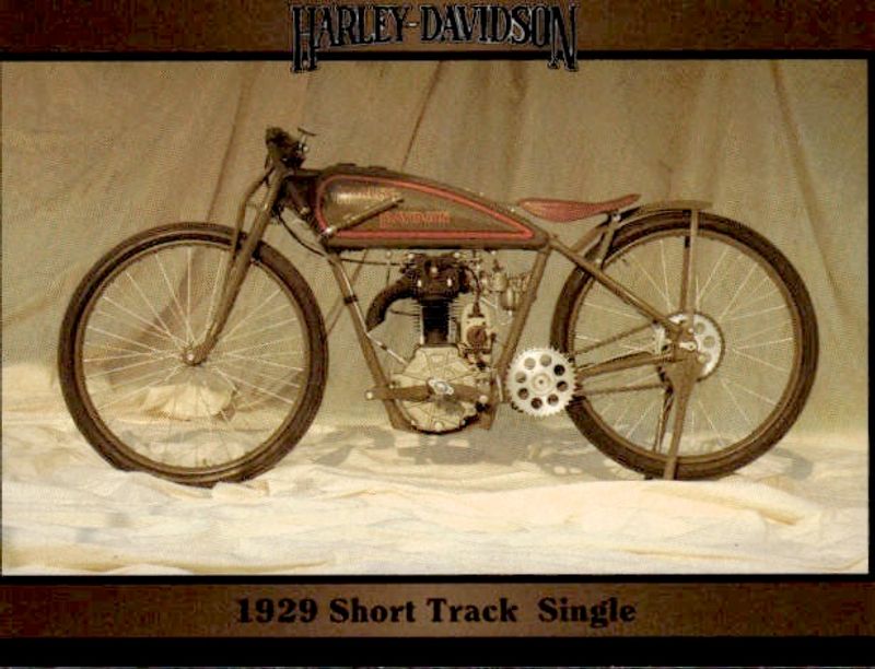 Harley-Davidson Collect-A-Card Series 2- card #123- 1929 Short Track Single