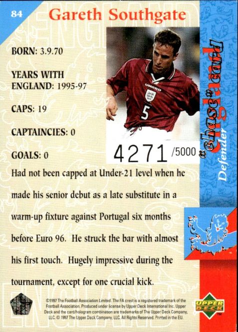 Hovedbilde 1997-98 Upper Deck England Three Lions #4271/5000 ...