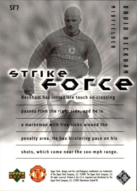 Hovedbilde 2001-02 Upper Deck Manchester United Strike Force ...