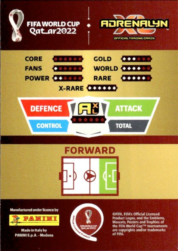 2022 Panini Adrenalyn XL FIFA World Cup Qatar 2022- Legend #25 Cristiano Ronaldo