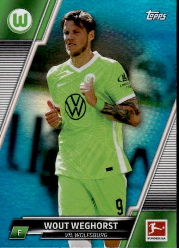 2021-22 Topps Bundesliga Blue Foil 87/99 Wout Weghorst #173