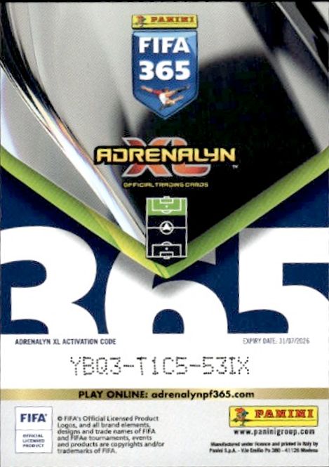 Hovedbilde Adrenalyn XL FIFA 365 2026 FANS FAVOURITE FAN75 ...