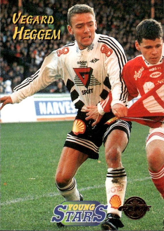 1996 GAME Tippe Ligaen Fotballkort Young Stars Vegard Heggem #163 