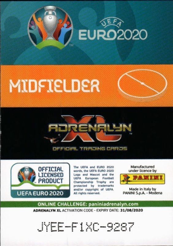 Panini Adrenalyn XL Euro 2020 411 - Toni Kroos - Key Player-