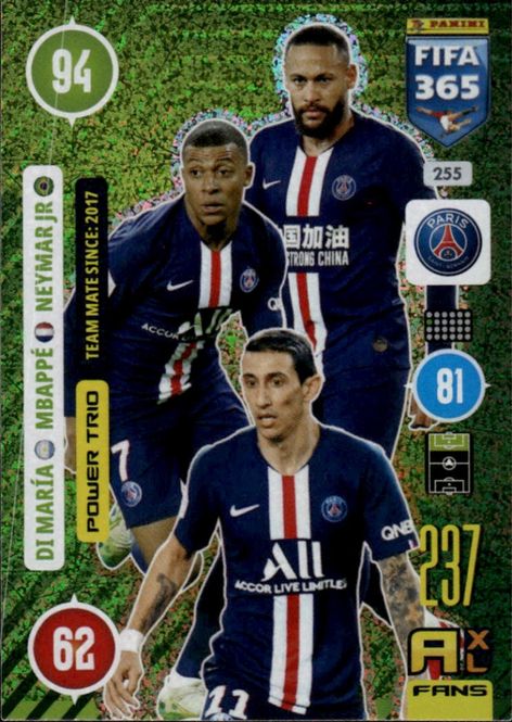 Hovedbilde KYLIAN MBAPPE PANINI XL 2020 FIFA 365 237 FANS