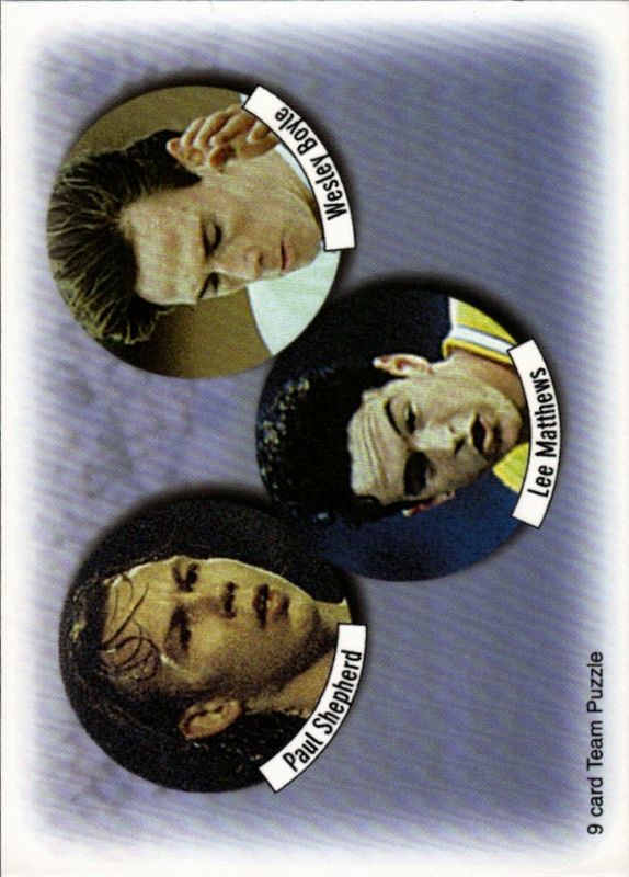 Leeds United 1998 Futera Fans Selection Team Puzzle Cards 1-9 set