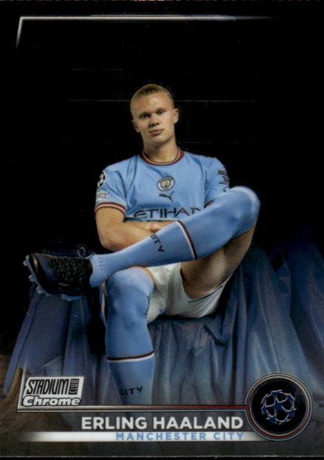 Hovedbilde 2023 ERLING HAALAND TOPPS CHROME STADIUM CLUB ...