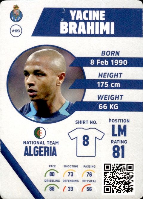 Main Image Kickerz Yacine Brahimi 2018 PORTO 